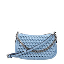 Michael Kors Carmela Handbag For Women, Celeste/Soft Sky Leather