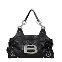 Balenciaga Shoulder Bags Women Leather Black