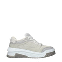 Versace Men's Sneakers Leather Gray/Pearl Gray