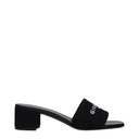 Givenchy Sandals 4g Women's Fabric Black