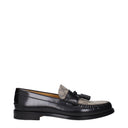 Gucci Men's Loafers Black/Beige Leather