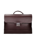 Pineider Men's Work Bags Brown/Rum Leather