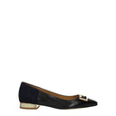 Tory Burch Mujers Bailarinas de Piel Negro