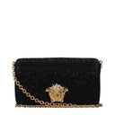 Versace Damens Satin-Clutch Schwarz