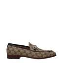 Gucci Men's Moccasins Fabric Beige/Ebony