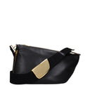 Burberry Women's Shield Crossbody Bag Leather Black