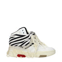 Saint Laurent Herrens Turnschuhe aus weißem Leder