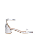Stuart Weitzman Nudistcurve Femmes's Sandales Cuir Argenté