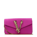 Versace Damess Satijn Fuchsia Pochette