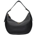 Prada Women's Arqué Leather Shoulder Bag Black