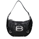 Balenciaga Essex Hobo Shoulder Bag Women's Leather Black