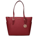 Damska skórzana torba na ramię Michael Kors Charlotte w kolorze czerwono-wiśniowym