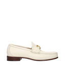 Valentino Garavani Men's Moccasins Beige/Ivory Leather