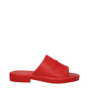 Salvatore Ferragamo Geneva Men's Slides And Clogs Rubber Red/Flame