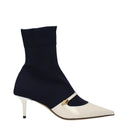 Jimmy Choo Carolyn Women's Ankle Boots Fabric Blue/Milk