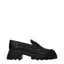 Hogan Loafers Women Leather Black