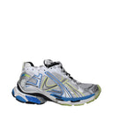 Balenciaga Baskets Runner Hommes Tissu Blanc/Bleu