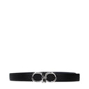 Salvatore Ferragamo Men's Belt Leather Black/Blue Night