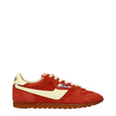 Autry Women's Suede Orange/Beige Sneakers