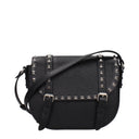 Valentino Garavani Women's Rockstud Leather Crossbody Bag Black