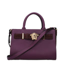 Versace Women's Handbags Purple/Plum Leather