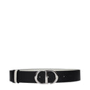 Christian Dior Women's Belt Leather Black/White