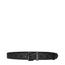 Gucci Emblem Belt Men's Fabric Black