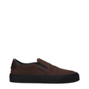 Moncler Slip On Monclub Men's Brown Suede