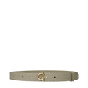Burberry Damess Riem Leer Beige/Hunter