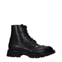 Alexander Mc Queen Hommes Bottes Cuir Noir