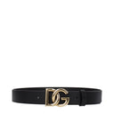 Dolce&Gabbana Men's Belt Leather Black/Gold