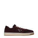 Prada Downtown Sneakers Herren Nylon Rot/Bordeaux