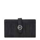 Michael Kors Greenwich Donnas Portafoglio in tessuto Nero