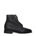 Skórzane botki damskie Thom Browne w kolorze czarnym