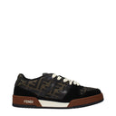 Fendi Sneakers Match Men's Fabric Black/Tobacco