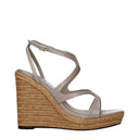 Jimmy Choo Zeppe Ayla Women's Gray/Taupe Leather