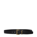 Saint Laurent 카상드르 벨트 남성 가죽 블랙