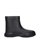 Prada Men's Rubber Ankle Boots Black