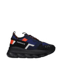 Versace Men's Sneakers Fabric Blue/Black