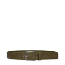 Bottega Veneta Men's Belt Green/Mud Leather
