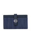 Michael Kors Greenwich Women's Wallet Fabric Blue/Denim