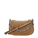 Michael Kors Carmela Handbag For Women Brown/Hazelnut Leather