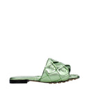 Bottega Veneta Women's Slippers And Clogs Green/Pistachio Leather