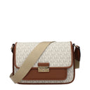 Michael Kors Bradshaw Women's Crossbody Bag Fabric Beige/Acorn
