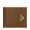 Prada Men's Wallet Fabric Brown/Cork
