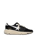 Golden Goose Running Sneakers Men Fabric Black/White