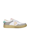 Philippe Model Lyon Sneakers Damens Weiß/Aquagrünes Leder