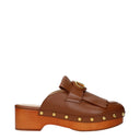 Valentino Garavani Slides And Clogs Women's Leather Brown/Tobacco