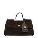 Dolce&Gabbana Handbags My Sicily Women Suede Brown/Ebony