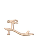 Stuart Weitzman Nudist Wrap Sandals Women Patent Leather Beige/Light Beige
